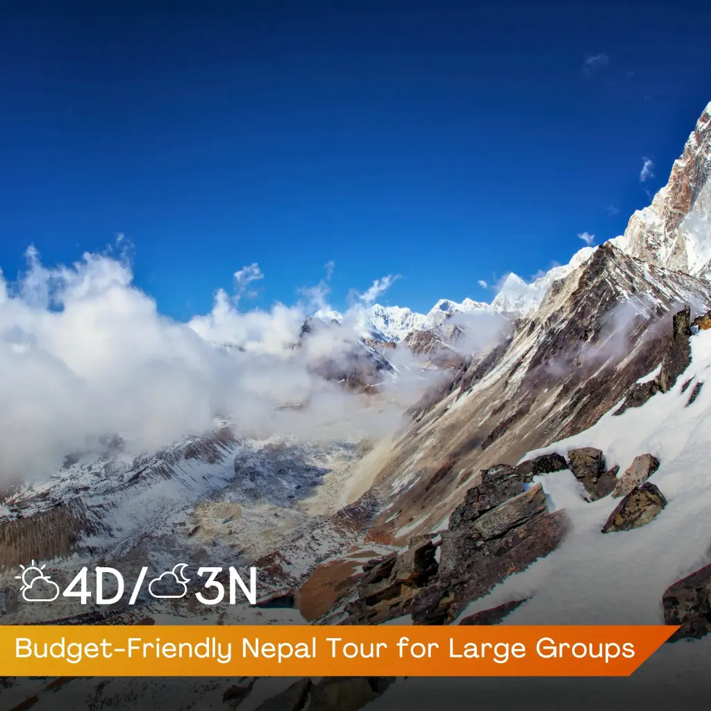 Budget-Friendly 3 Nights 4 Days Nepal Itinerary for Large Groups (Standard)